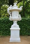 Georg Franz Ebenhecht nach Antonio Corradini: Corradini-Vase (Dresdener/Üppigkeitsvase), Marmorkopie, um 1750, Skulpt.slg. 222