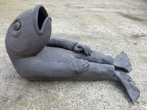 Carola Grimm, Fischmensch, 2019