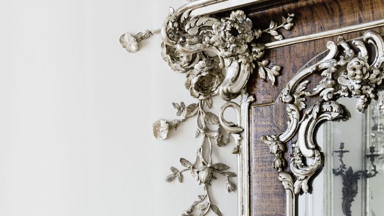 Versilberte Kammer, Detail