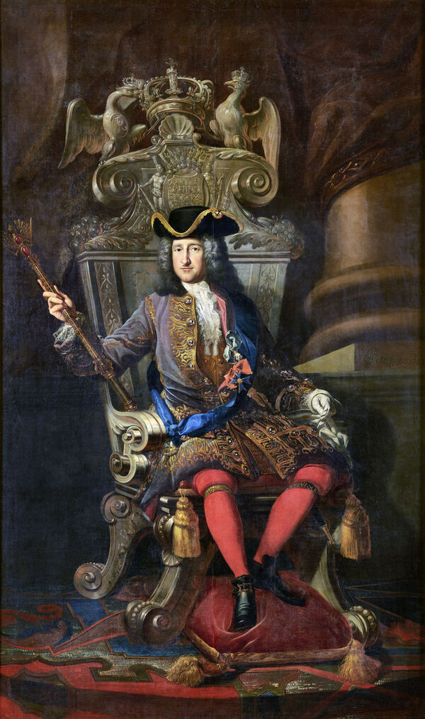 Samuel Theodor Gericke: König Friedrich I. in Preußen (1657–1713) auf dem Thron, 1713