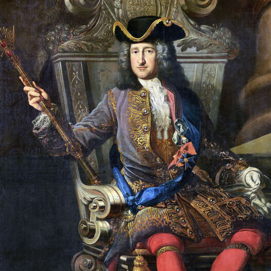 Samuel Theodor Gericke: König Friedrich I. in Preußen (1657–1713) auf dem Thron, 1713