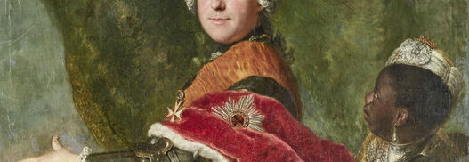 Antoine Pesne: Karl Friedrich Albrecht Markgraf von Brandenburg-Schwedt (1705-1762) mit schwarzem Diener, um 1745, GK I 30192