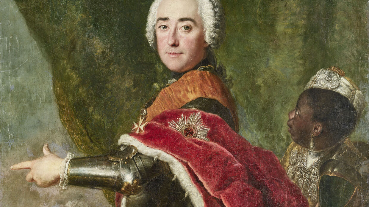 Antoine Pesne, Karl Friedrich Albrecht Markgraf von Brandenburg-Schwedt mit Schwarzem Diener
