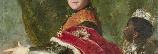 Antoine Pesne: Karl Friedrich Albrecht Markgraf von Brandenburg-Schwedt (1705-1762) mit schwarzem Diener, um 1745, GK I 30192