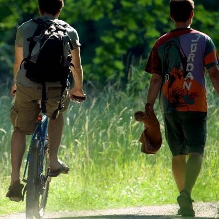 Unterwegs im Neuen Garten – mit dem Fahrrad oder zu Fuß