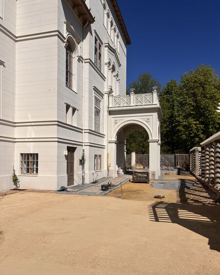 Villa Liegnitz, Ansicht des Eingangsportals von Südosten