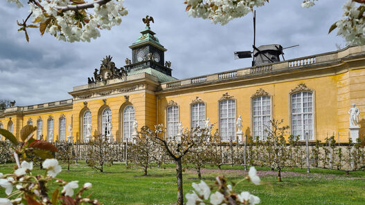 Wegepflege im Park Sanssouci