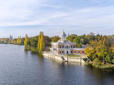 Marmorpalais, Blick auf die Nordterrasse und das Schloss