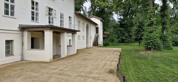 Meierei am Kuhtor nach der Sanierung, Ansicht Nord – Parkseite