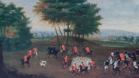 Gemälde: Parforcejagd