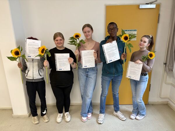 Projektdokumentation „Be Inspired!“, Verleihung der Zertifikate