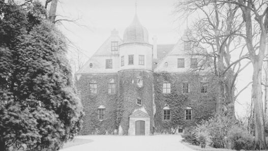 Schloss Königs Wusterhausen, Ansicht der Nordfassade, vor 1945