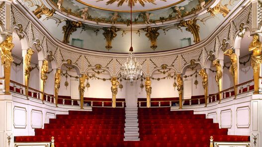 Schlosstheater im Neuen Palais, Blick in den Zuschauerraum
