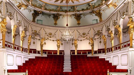 Schlosstheater im Neuen Palais, Blick in den Zuschauerraum