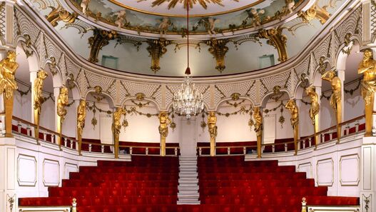 Schlosstheater im Neuen Palais, Blick in den Zuschauerraum