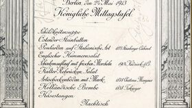 Was königliche Speisekarten erzählen
