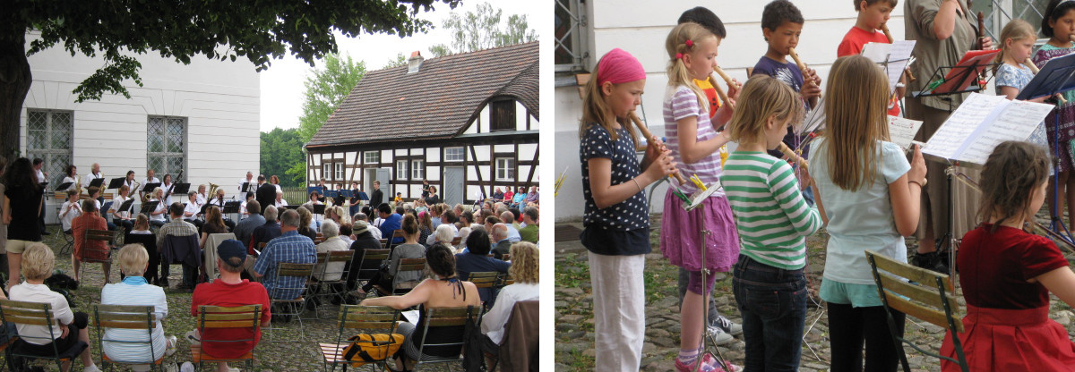 Bläserserenade auf dem Schlosshof